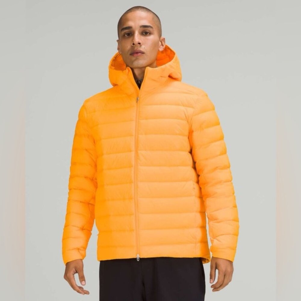 Lululemon Navigation Stretch Down Hoodie Clementine Men's Size Large